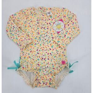 Ruffle Butts Confetti Rashguard Ruffle Suit